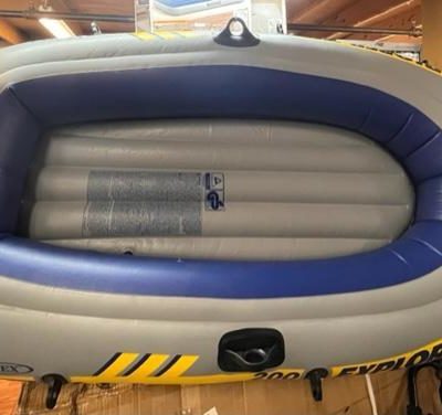 Summer’s here, get out and enjoy it with this inflatable boat!!