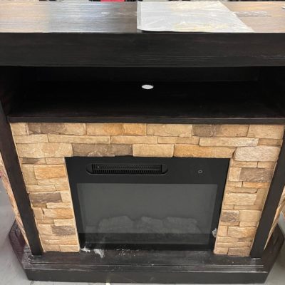 Stay warm with a new festive stone fireplace!!